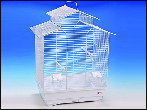 Klec BIRD JEWEL Ela bílá