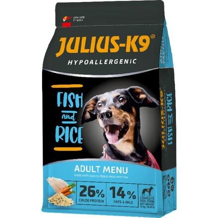 Julius K9 Adult Hypoallergenic RYBA A RÝŽE 12 kg
