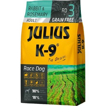 Julius K-9 Grain Free Adult Race Dog - Rabbit & Rosemary 10 kg