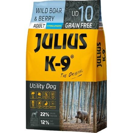 Julius K-9 Grain Free Adult Utility Dog - Wild Boar & Berry 10 kg