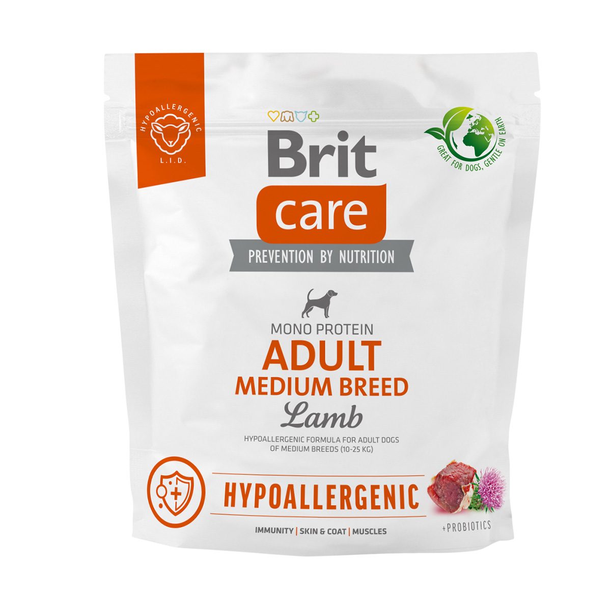 Brit Care Dog Hypoallergenic Adult Medium Breed 1kg