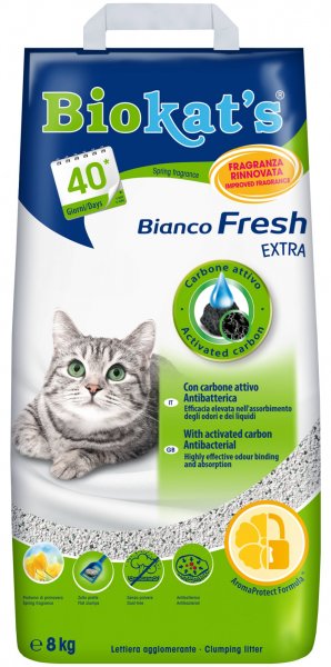 Podestýlka BIOKATS BIANCO FRESH EXTRA 8kg