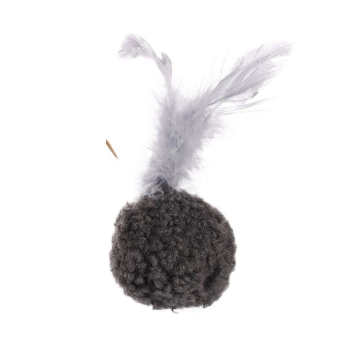 Šustící míček pro kočky s catnipem Flamingo - Šedá