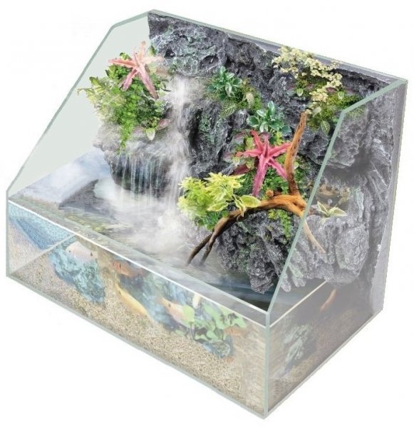 UP Aqua paludárium 60x35x36 cm šedá