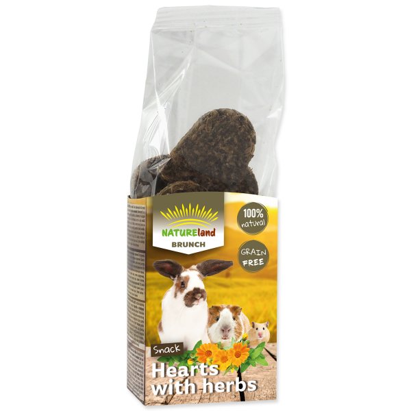 Pochoutka NATURE LAND Brunch Srdíčka s měsíčkem 105 g