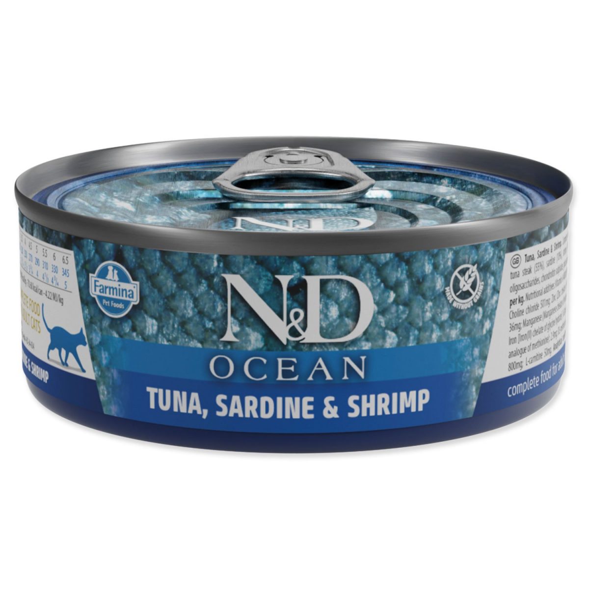N&D CAT OCEAN Adult Tuna & Sardine & Shrimps 70g