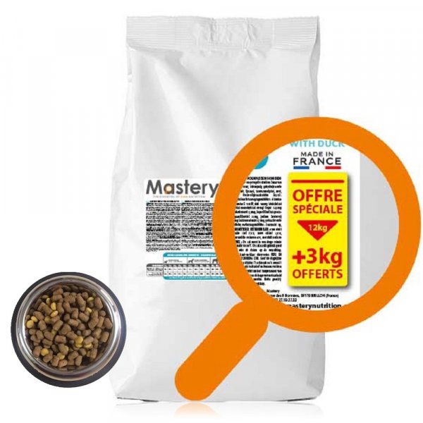 Mastery DOG Adult with Duck 12+3 kg ZDARMA