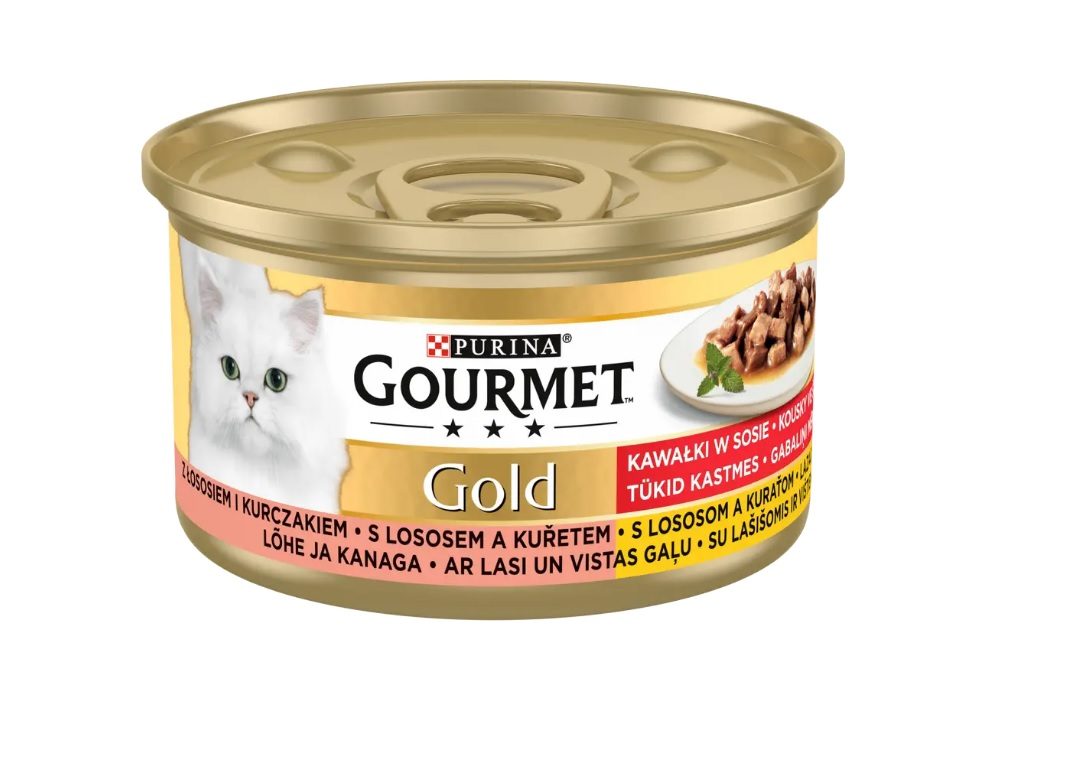 Gourmet Gold cat losos a kuře 85 g