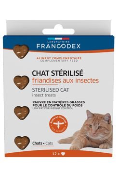 Francodex Pochout. Protein-Insect pro kastr.kočky 12ks