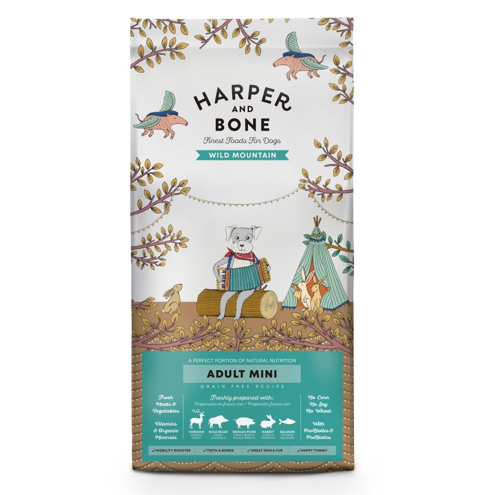 Harper and Bone Dog Adult Mini divoké hory 2 kg