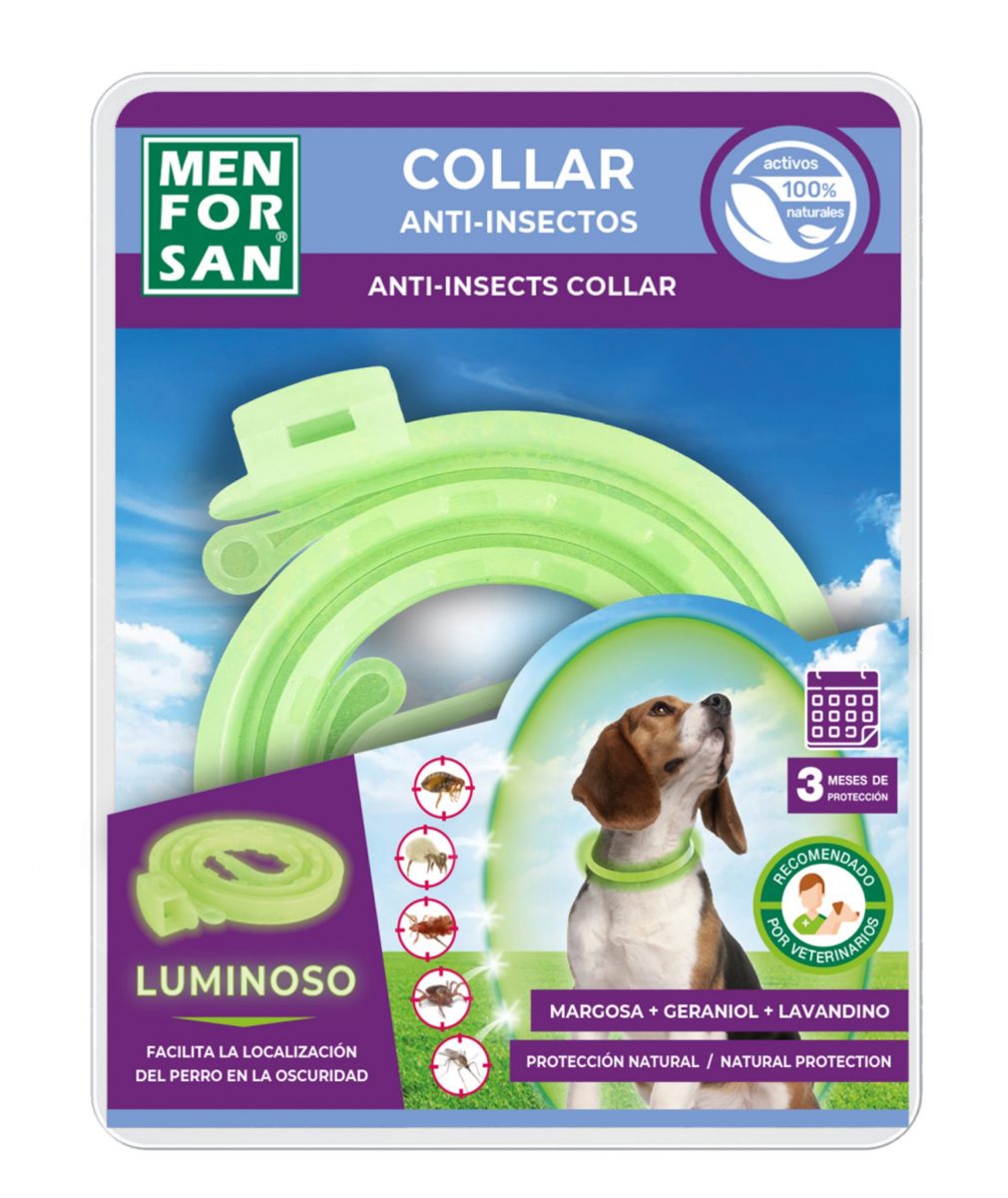 Menforsan antiparazitní luminiscenční obojek pro psy, 57 cm