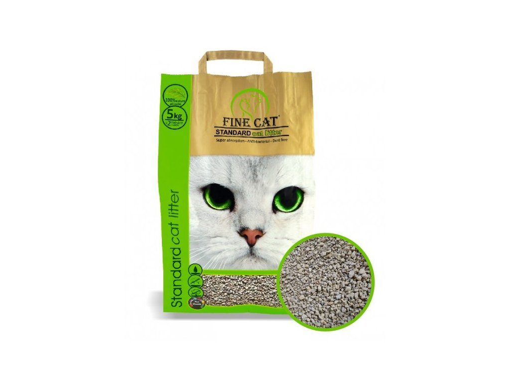 FINE CAT STANDARD cat litter hrudkující stelivo 5kg
