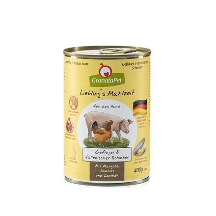 GranataPet Kuře & italská šunka s mangoldem, ananasem a lososovým olejem balení 400 g