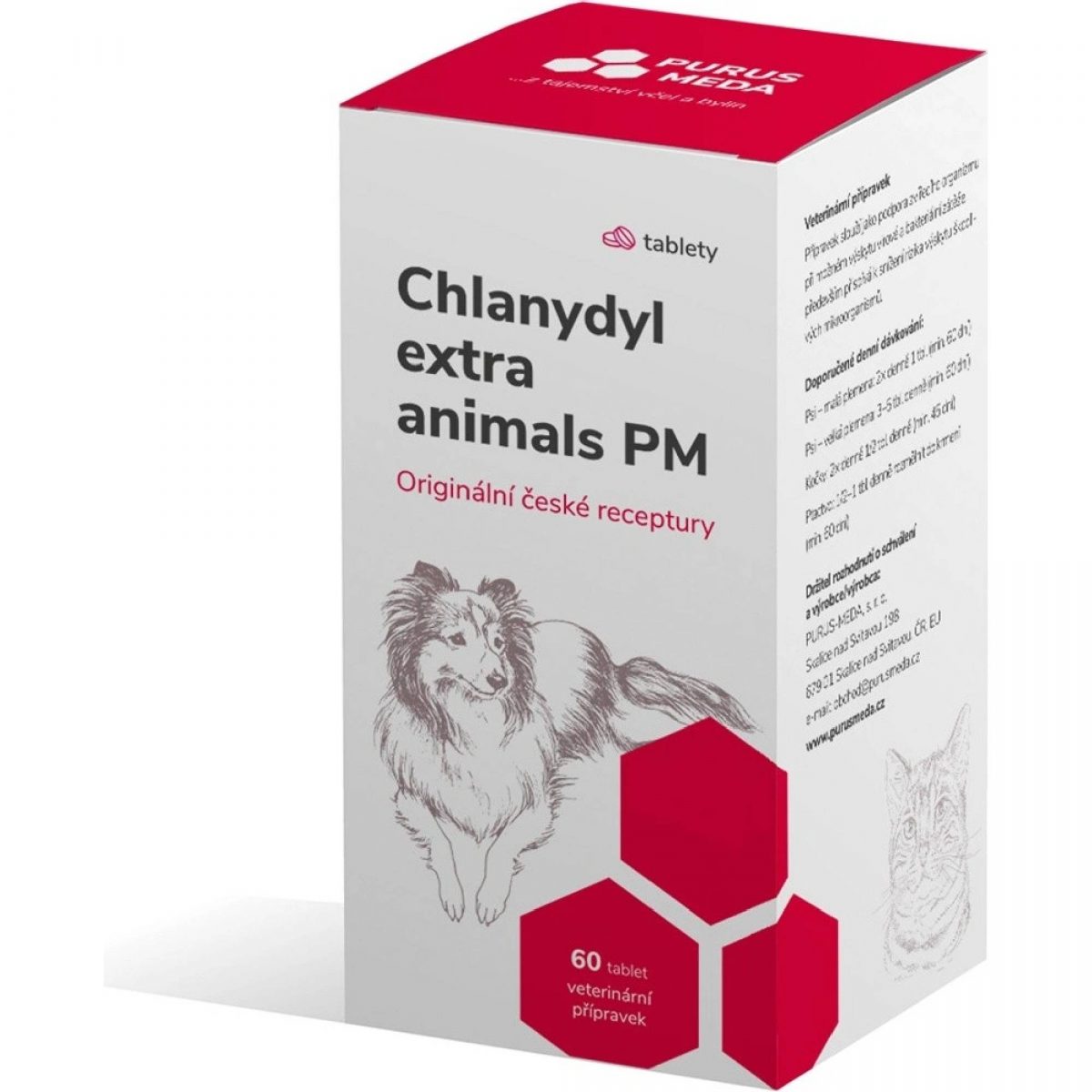 Purus Meda PM Chlamydil extra Animals balení 60 tablet