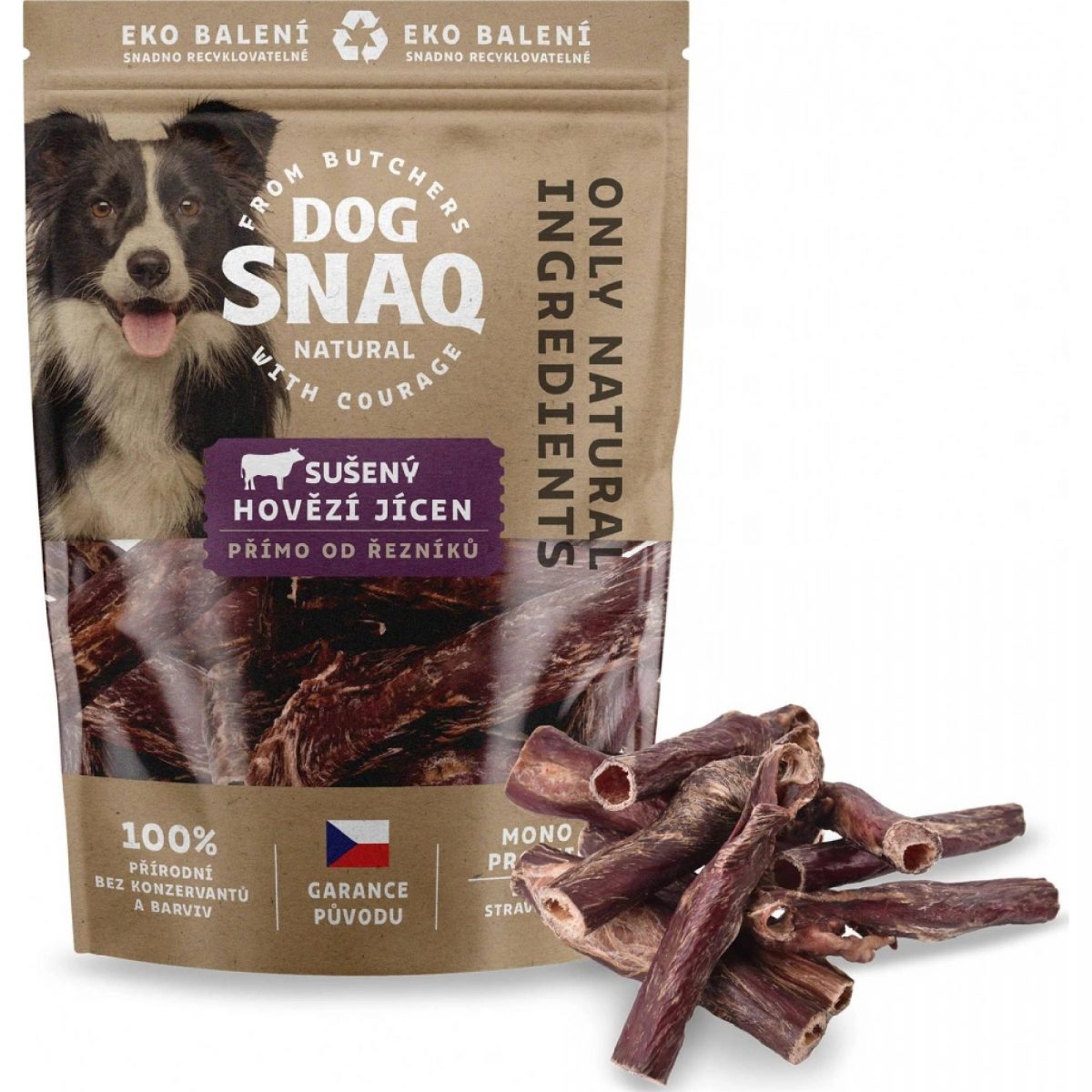 DOG SNAQ hovězí jícen sušený 100 g