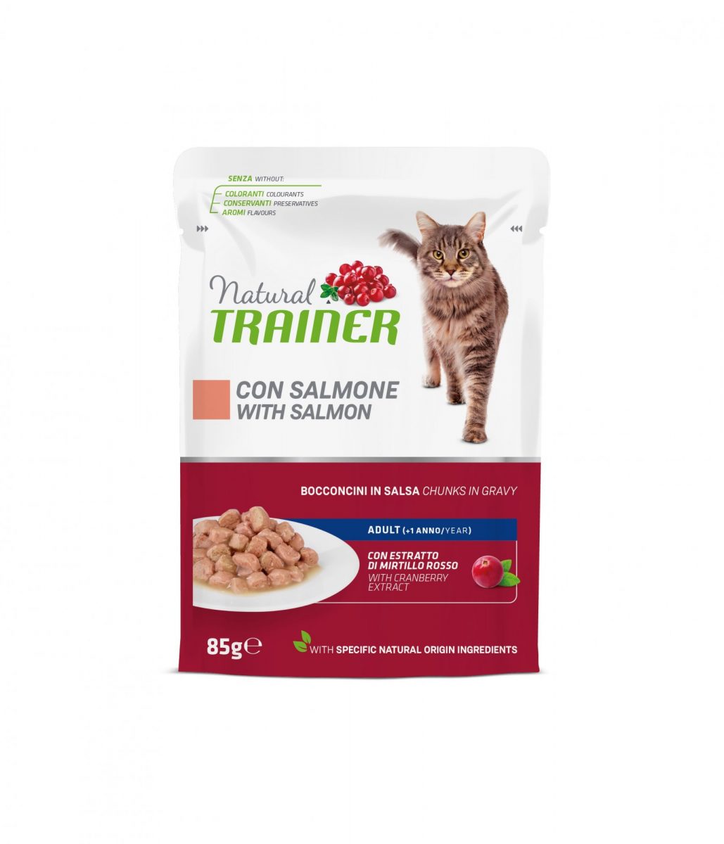 Kapsička Natural Trainer Cat adult losos 85 g