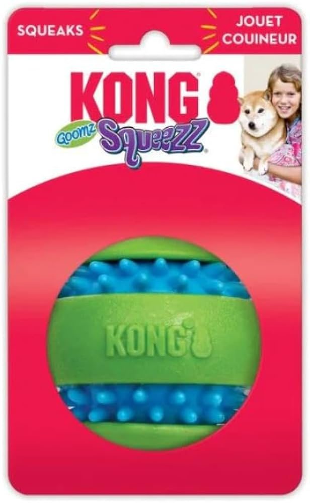 Hračka guma Squeezz Goomz míč KONG M