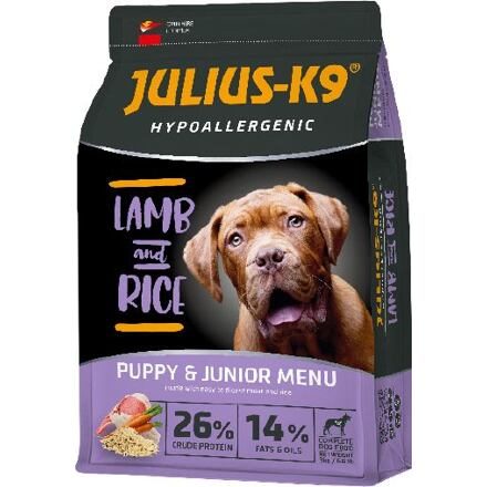 JULIUS K-9 HighPremium PUPPY&JUNIOR Hypoallergenic LAMB&Rice 3 kg