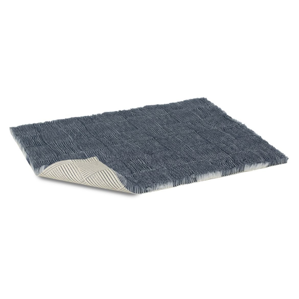 Vetbed protiskluz / Drybed modrošedý skládaný vzor, Role 10 x 1,5 m, vlas 30 mm