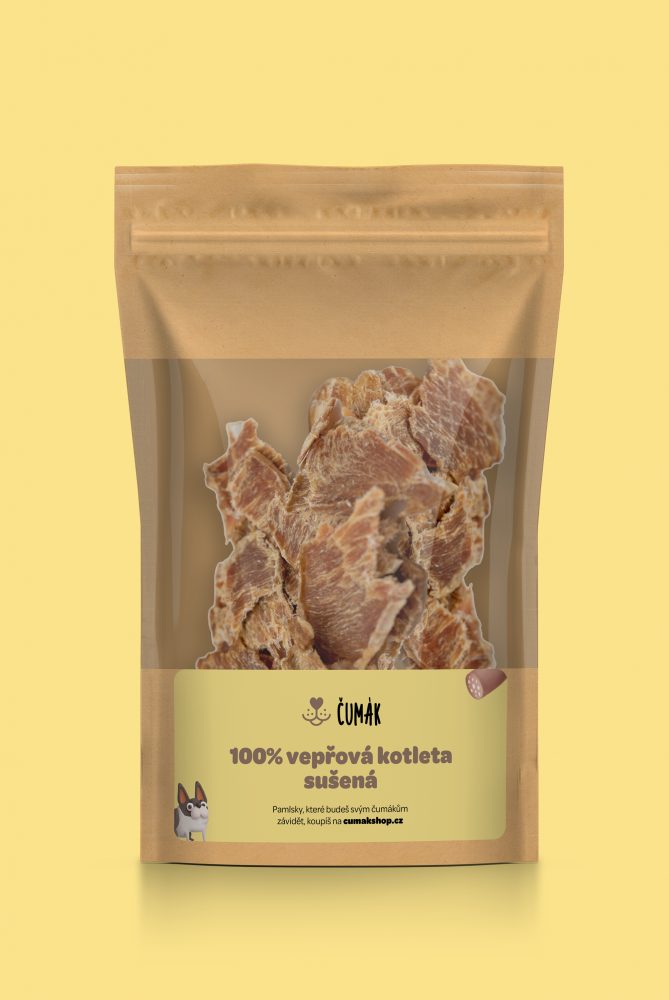 Čumák 100% vepřová kotleta, sušená 100 g