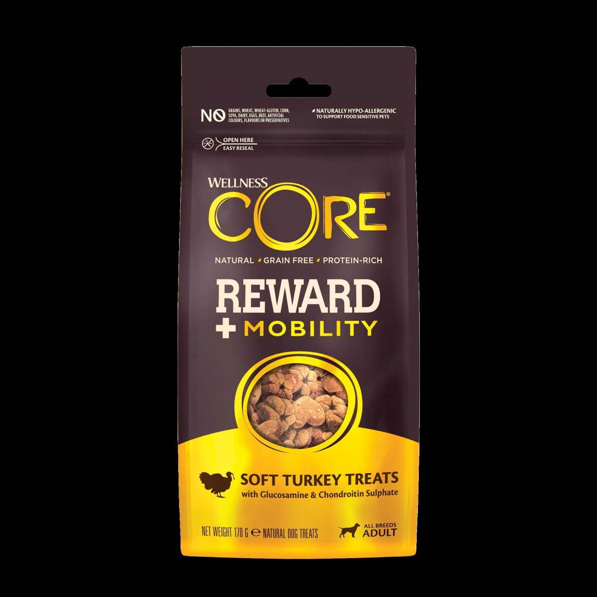 Wellness Core Dog Reward Adult Mobility krůta 170g