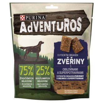ADVENTUROS 90g s příchutí zvěřiny a brusinkovou šťávou