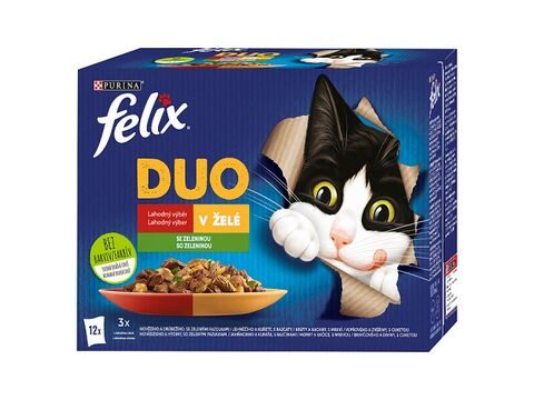 Felix Fantastic Duo Lahodný výběr se zeleninou v želé 12 x 85 g