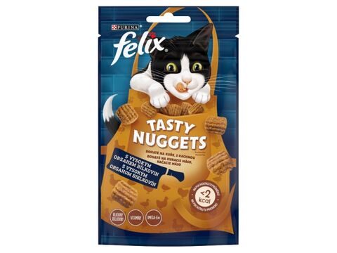 FELIX Tasty Nuggets 50g Bohaté na kuře a kachnu