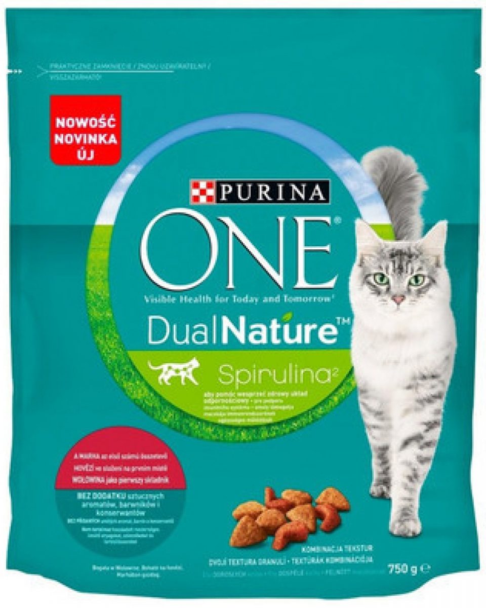 ONE 750g Dual Nature Sterilized Spirulina s hovězím