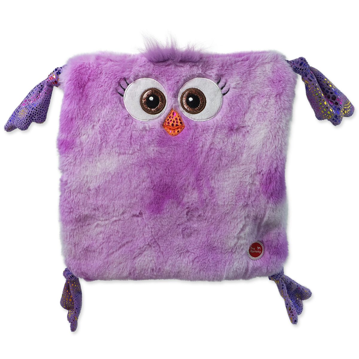 Hračka DOG FANTASY Monsters kuře čtvercové fialové šustící