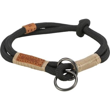 BE NORDIC polostahovací obojek, černá/písková L: 50 cm/ ø 13 mm