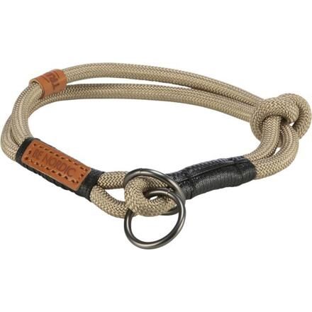 BE NORDIC polostahovací obojek, písková/černá L-XL: 55 cm/ ø 13 mm