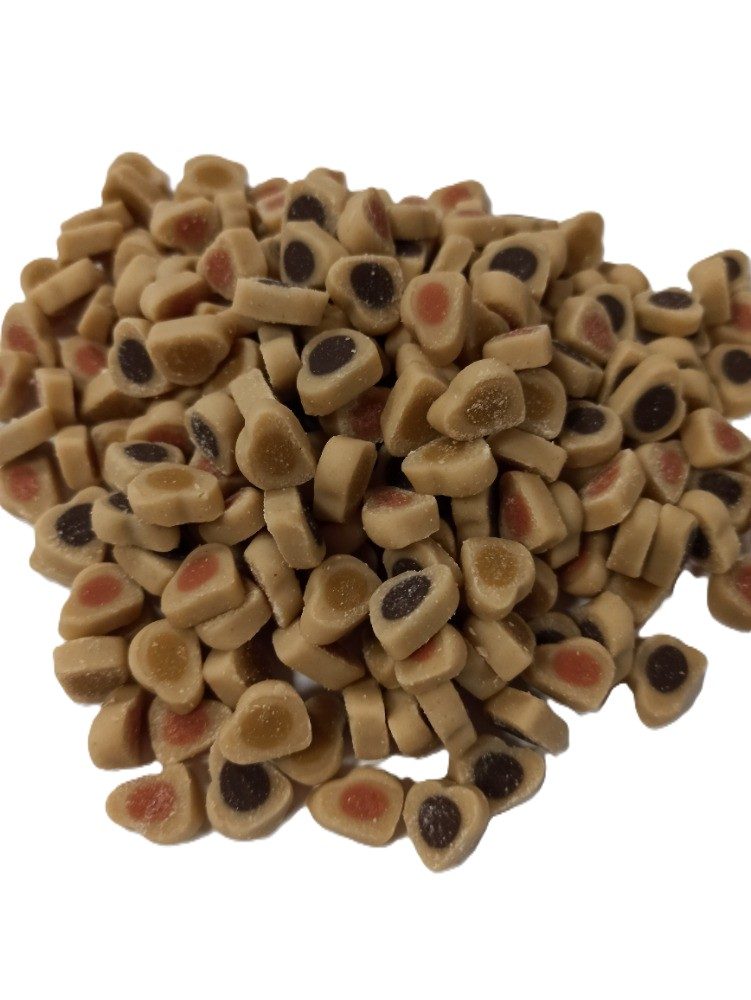 Srdíčka DUO MINI 3 druhy 500g - poloměkký pamlsek
