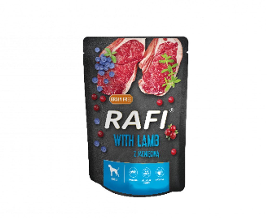 RAFI s jehněčím pro psy - kapsička 300g