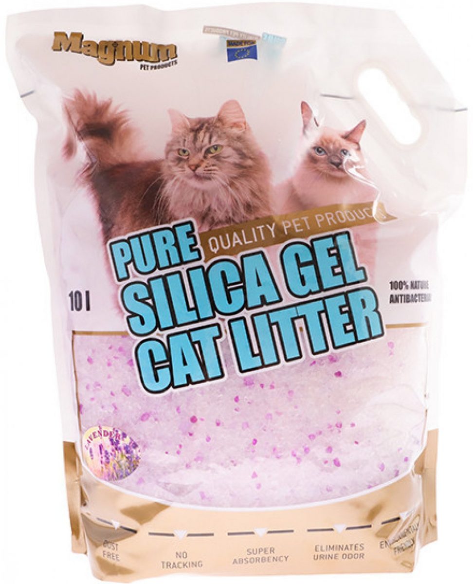 Magnum Silica gel cat litter Levander 10l