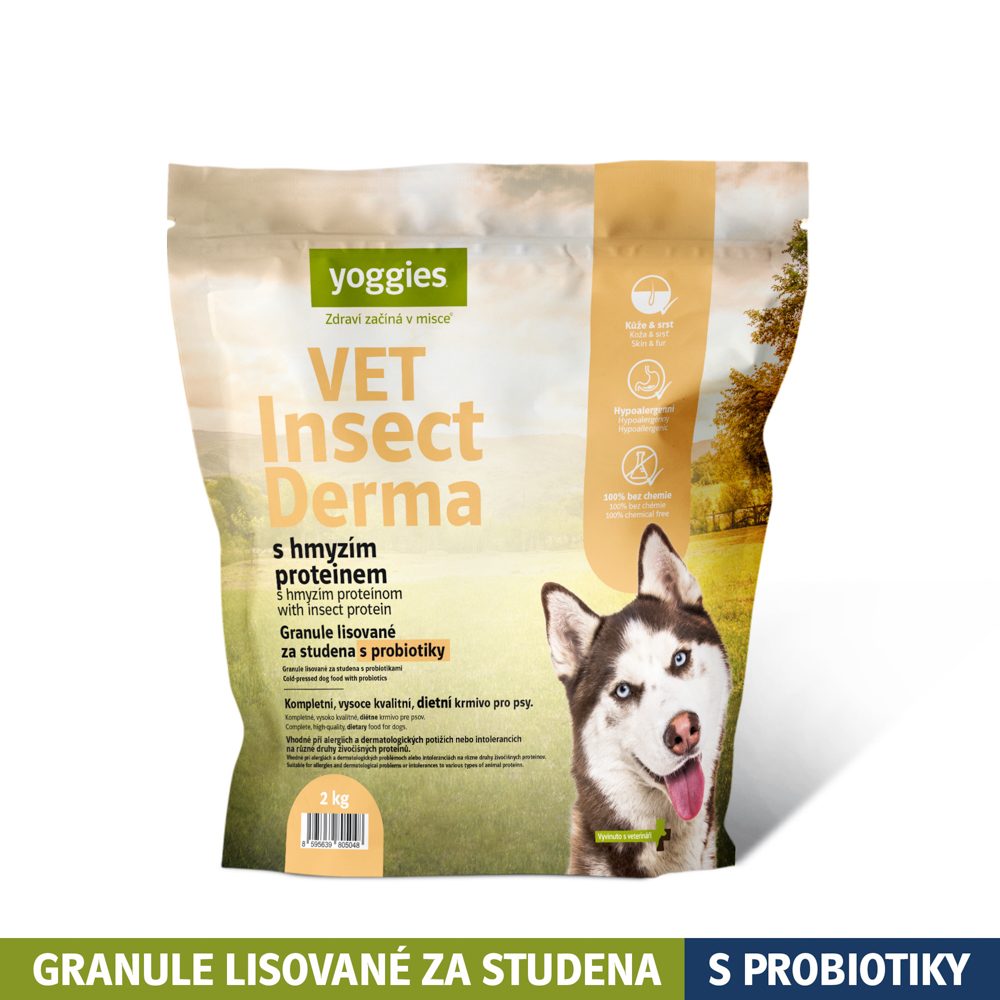 Yoggies VET Insect Derma s hmyzím proteinem 2kg