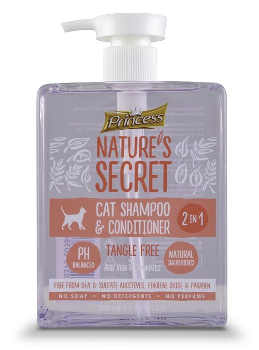 NATURE´S SECRET CAT SHAMPOON CON TANGLE FREE 500 ml