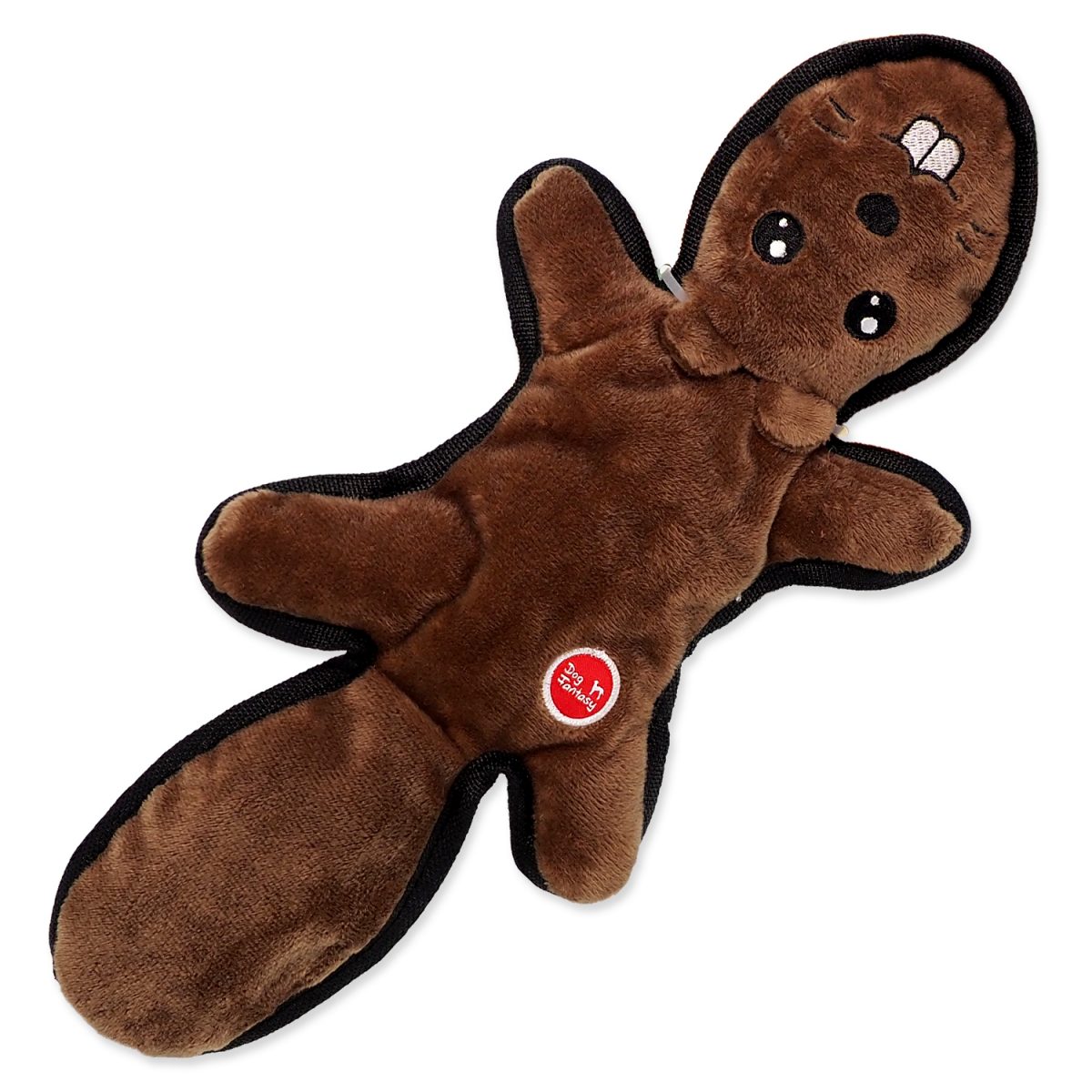 Hračka DOG FANTASY Recycled Toy veverka pískací se šustícím ocasem