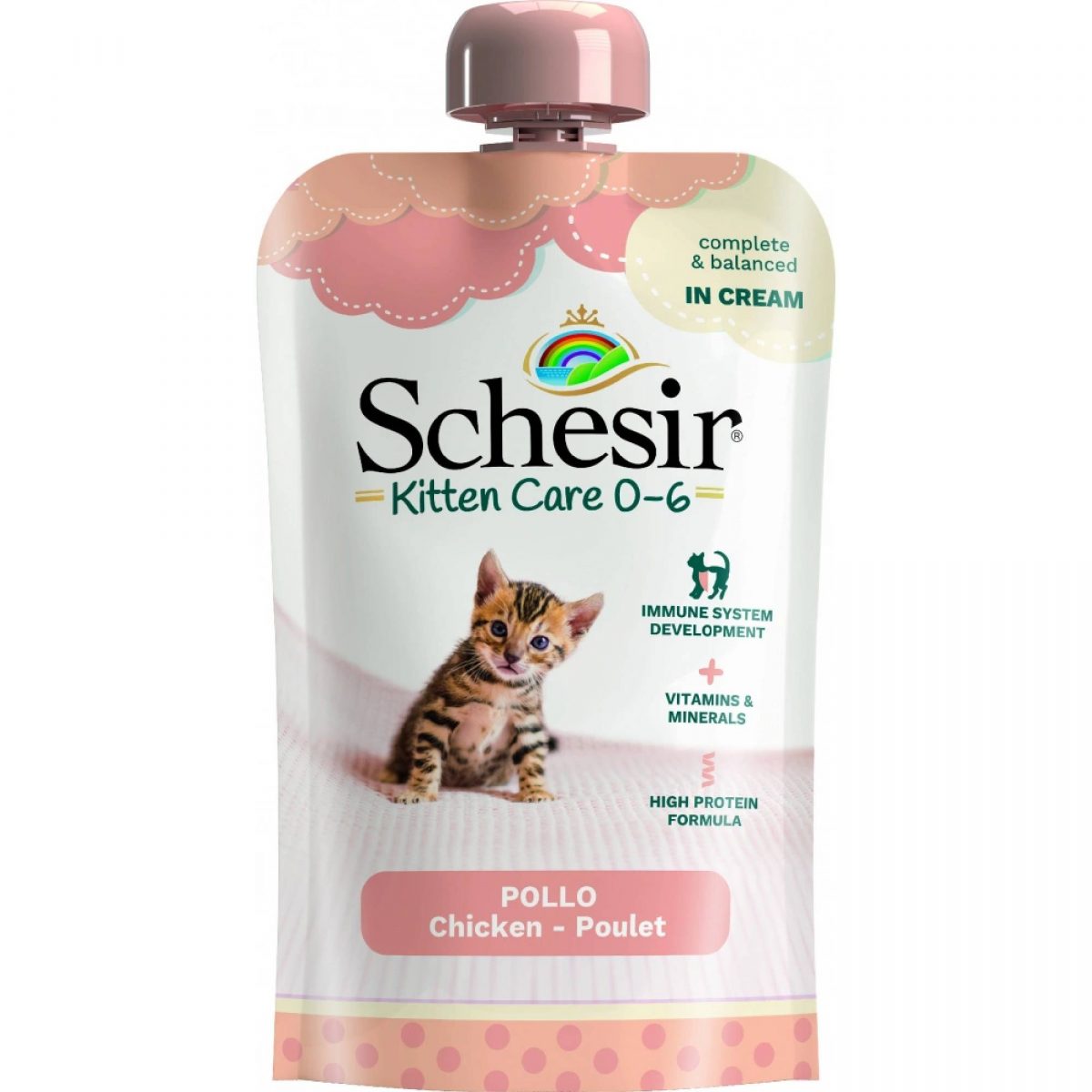 Schesir Cat kapsa Kitten kuře v krému 150g