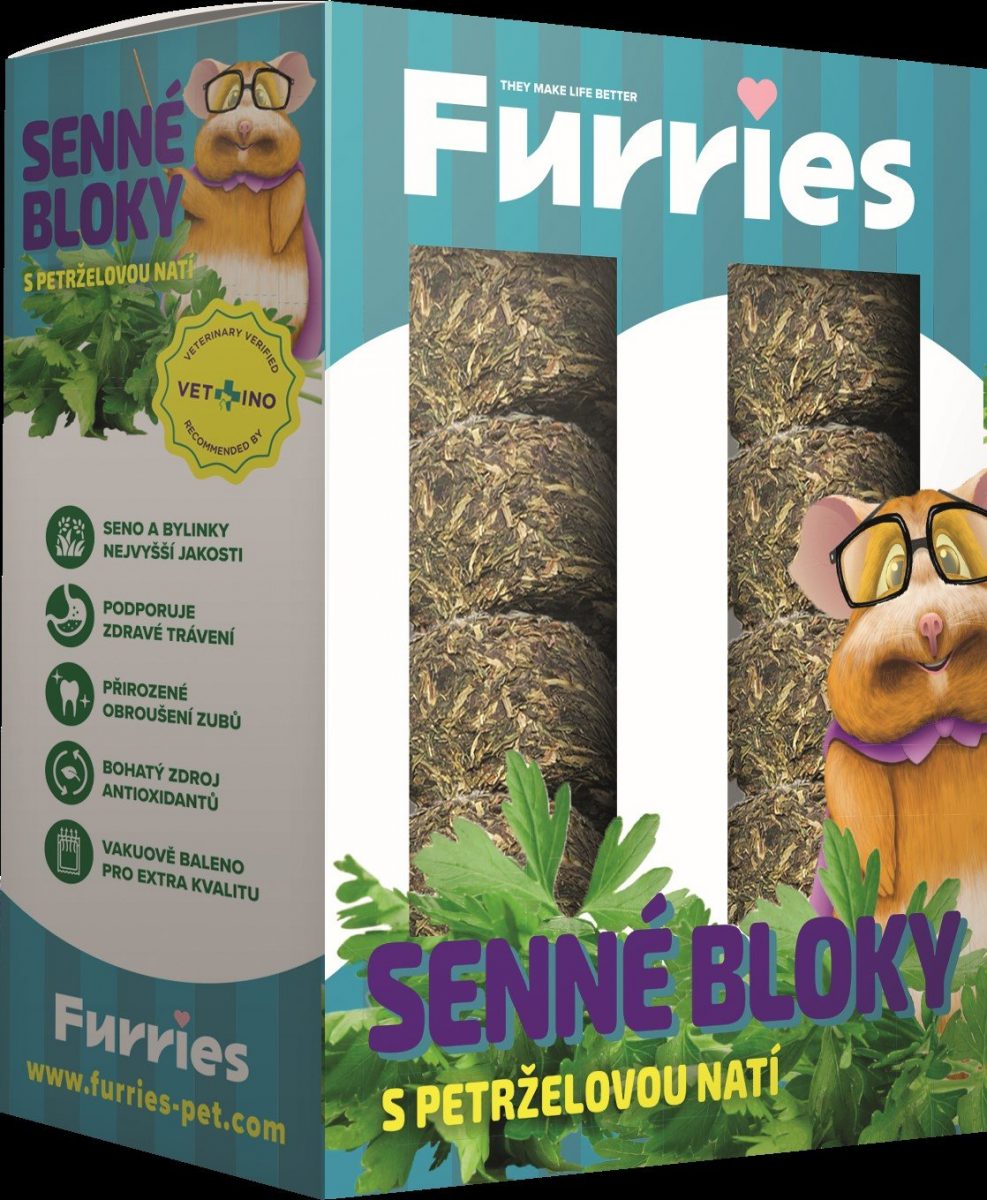 Furries senné bloky z českých luk s petrželovou natí 800g