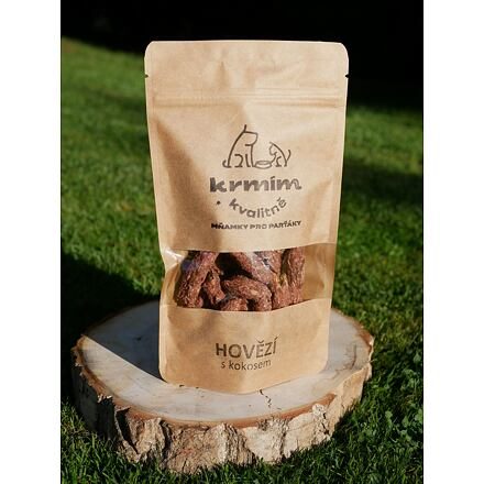 Mňamky pro parťáky - hovězí s kokosem - 100 g