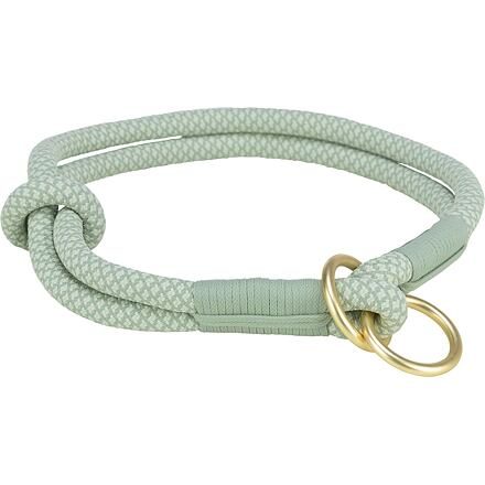 Soft Rope kulatý polostahovací obojek, šalvěj/máta S-M: 40 cm/ 10 mm