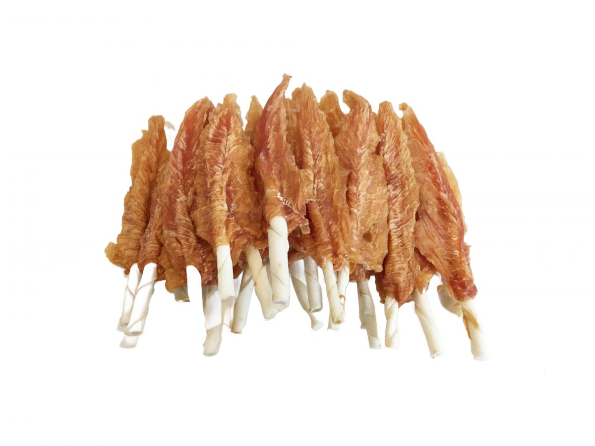 Kuřecí filety na tyčce z buvolí kůže 250g