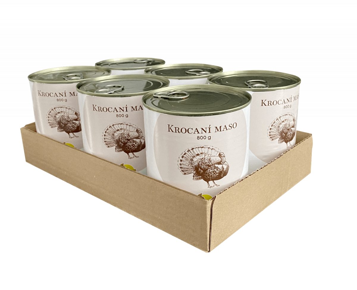 BOHEMIA Krocaní maso ve vlastní šťávě SIX PACK 6x800g