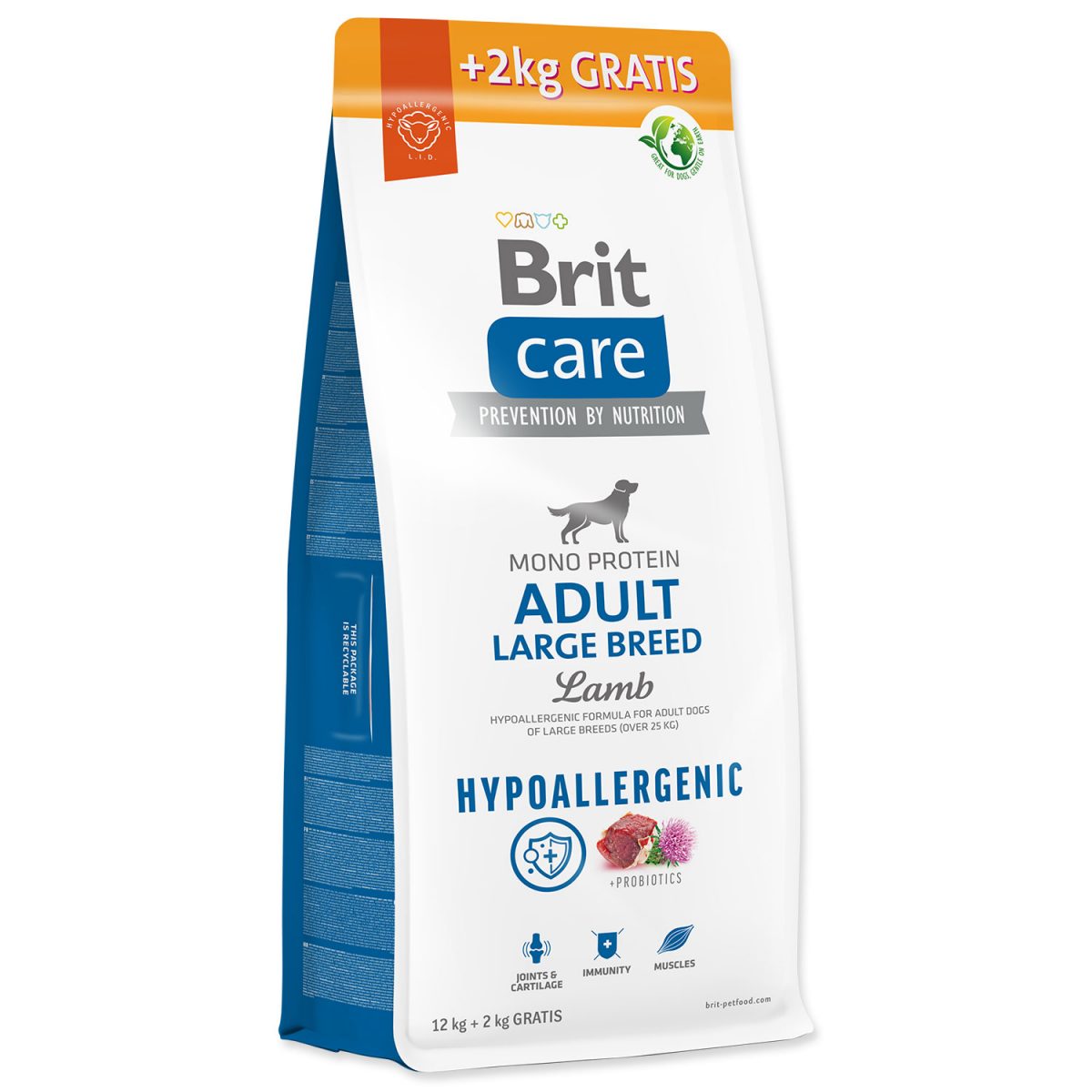 BRIT Care Dog Hypoallergenic Adult Large Breed 12+2kg