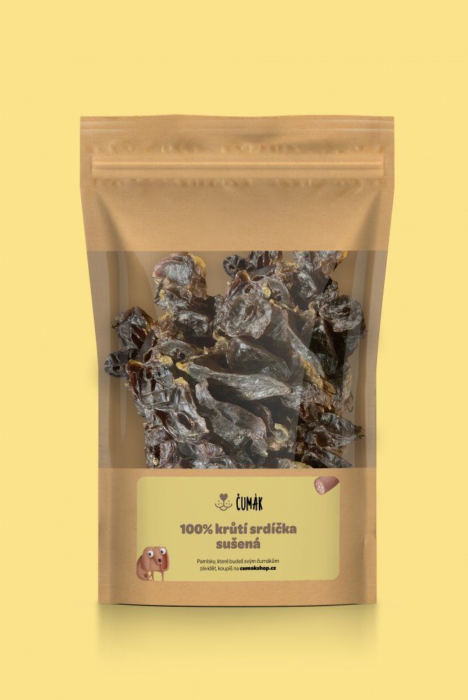 Čumák 100% krůtí srdíčka, sušená 50 g