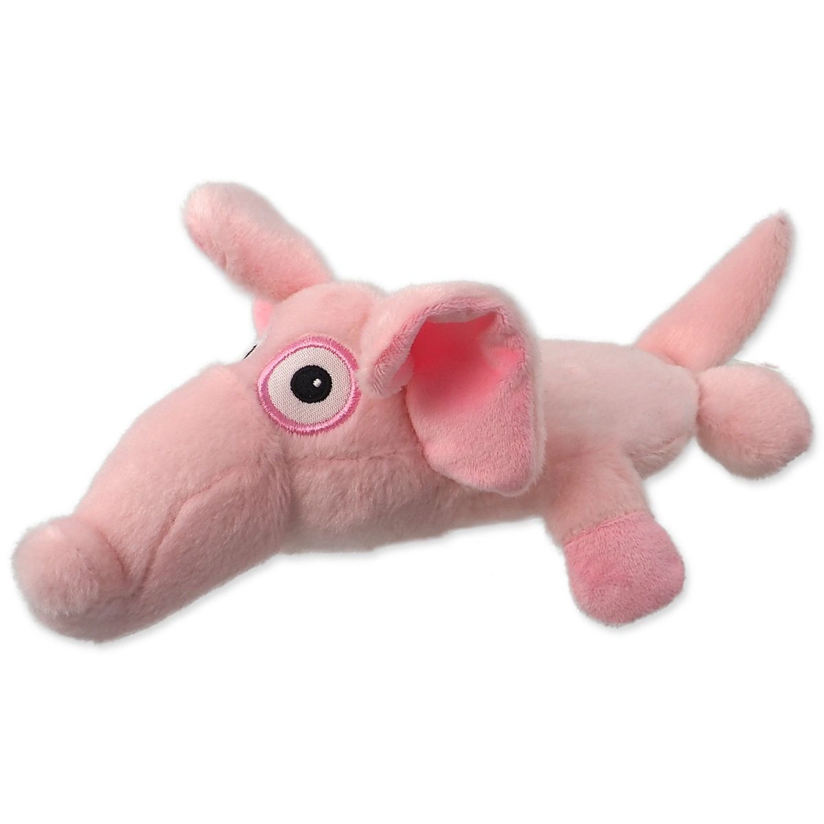 Hračka DF Silent Squeak slon růžový 26cm