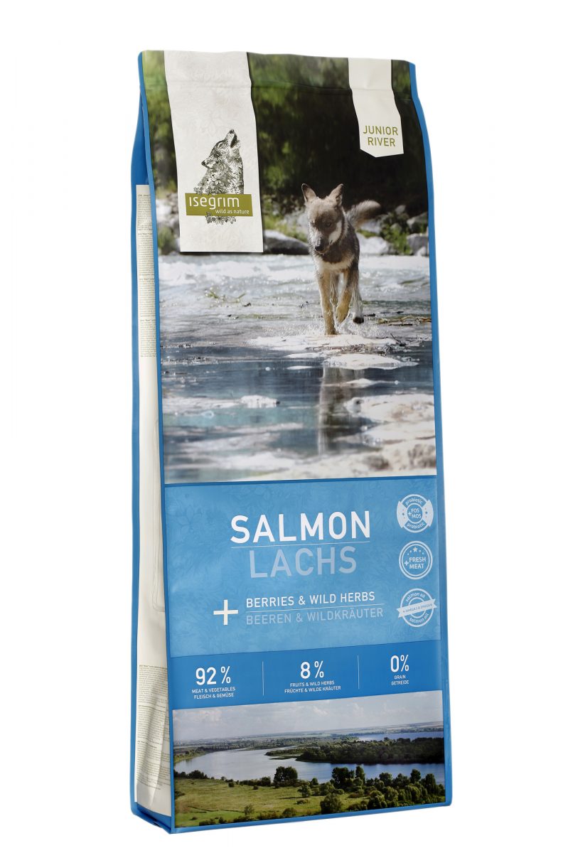 ISE River Junior Salmon with Berries Grain Free 12 kg