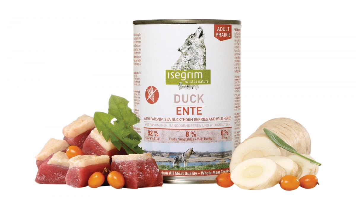 ISEGRIM Adult Prairie: Kachna s pastinákem, rakytníkem a bylinkami 400 g