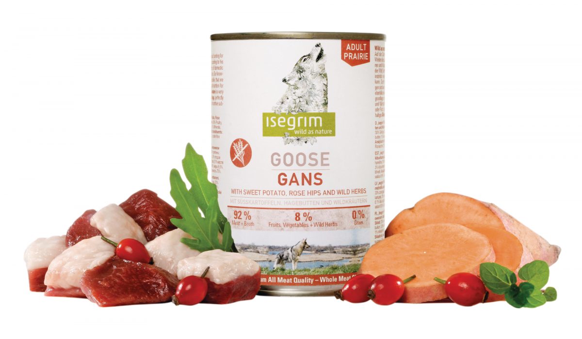 ISEGRIM Adult Prairie: Husa s batáty, šípkem a bylinkami 400 g